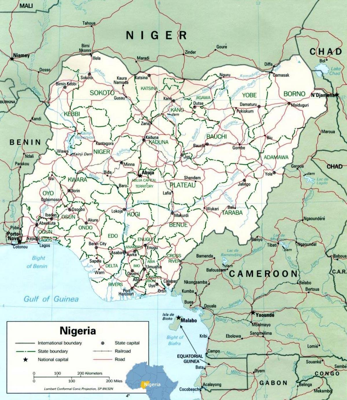 lagos, nigèria mapa d'àfrica