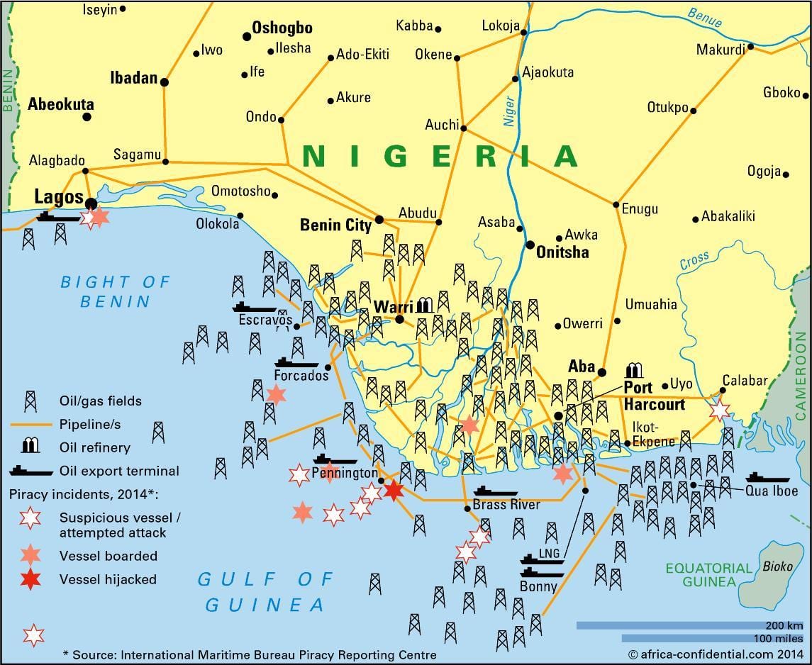 industrial mapa de nigèria