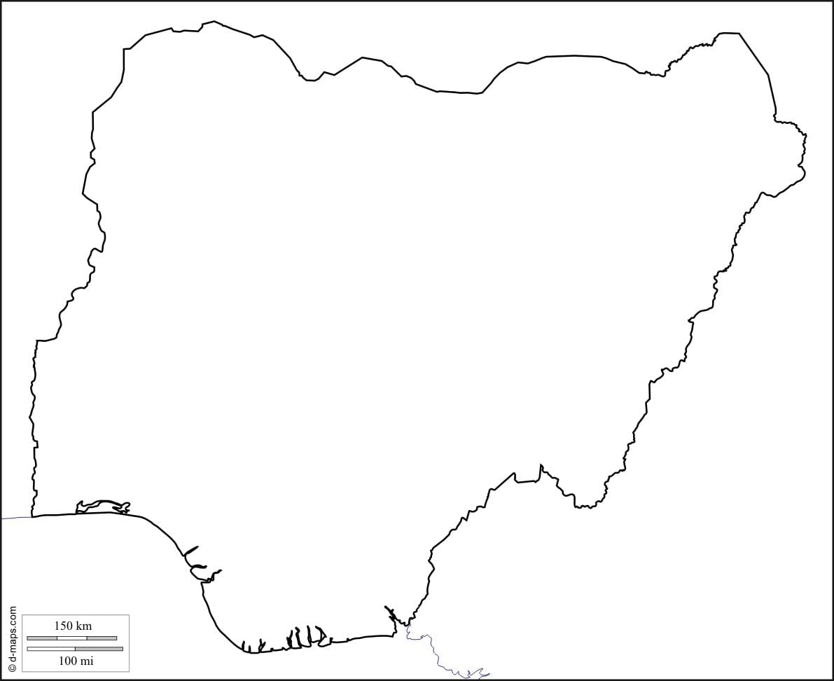 Mapa de nigèria esquema
