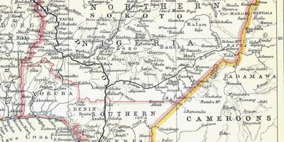 Mapa de l'antiga nigèria