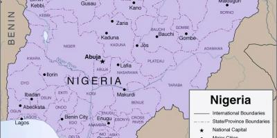 Mapa detallat nigèria