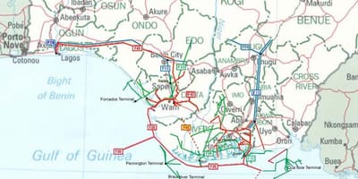 Mapa de nigèria canonada 