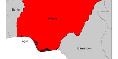 Mapa de nigèria malària