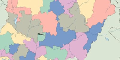 Mapa de nigèria vector
